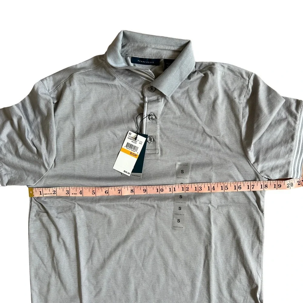 Perry Ellis ICON POLO in Alloy Size Small NWT - Picture 7 of 9